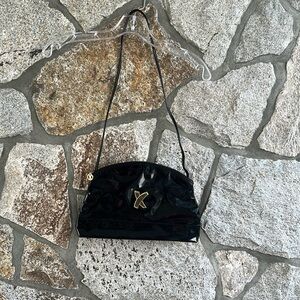 Vintage Paloma Picasso Signature Patent Leather  Convertible Handbag